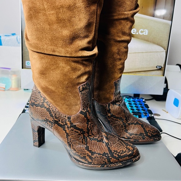 Wonders Repite Marron Vemesis Camel Dream leather Knee length Boots women eu 37 - Picture 13 of 14